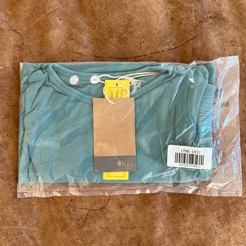 Kyte baby short sleeve toddler pajamas in Cove